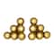 5" Gold Stainless Steel Stacked Orb Bookends Set